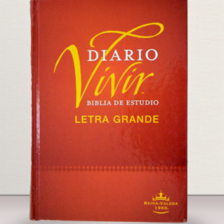 Biblia RVR60 de Estudio Diario Vivir Letra Grande Tapa Dura