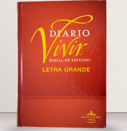 Biblia RVR60 de Estudio Diario Vivir Letra Grande Tapa Dura