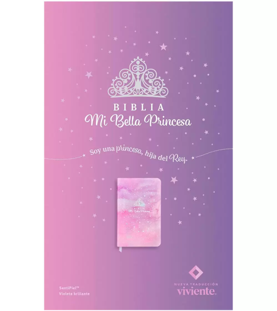 BIBLIA NTV LETRA 7p 12 x 18 MI BELLA PRINCESA VIOLETA PU