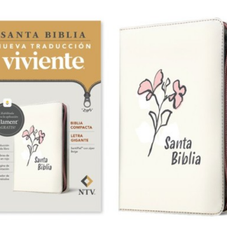 Biblia NTV Compacta con Cierre Apa Pu Beige