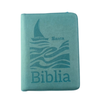 Biblia RVR60 Cierre Pjr Agua Marina
