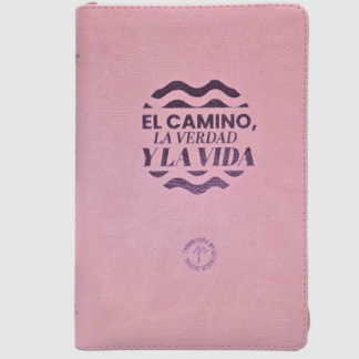 Biblia TLA Cierre Nuevo Creyente Rosado Canto Plateado