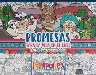 Libro para colorear Adultos: Promesas para la Vida en el Redil