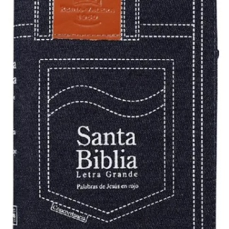 Biblia Rvr064c Pjr Tapa Jeans Azul Oscuro