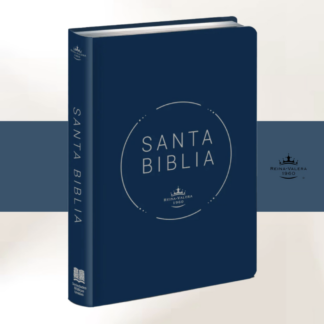 BIBLIA RVR.62 LETRA 12 PUNTOS 13.5x21 PJR TAPA DE PVC AZUL CON CIERRE